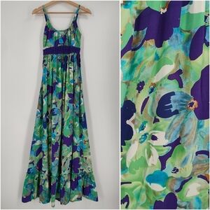 Guess by Marciano Silk Printed Maxi Dress